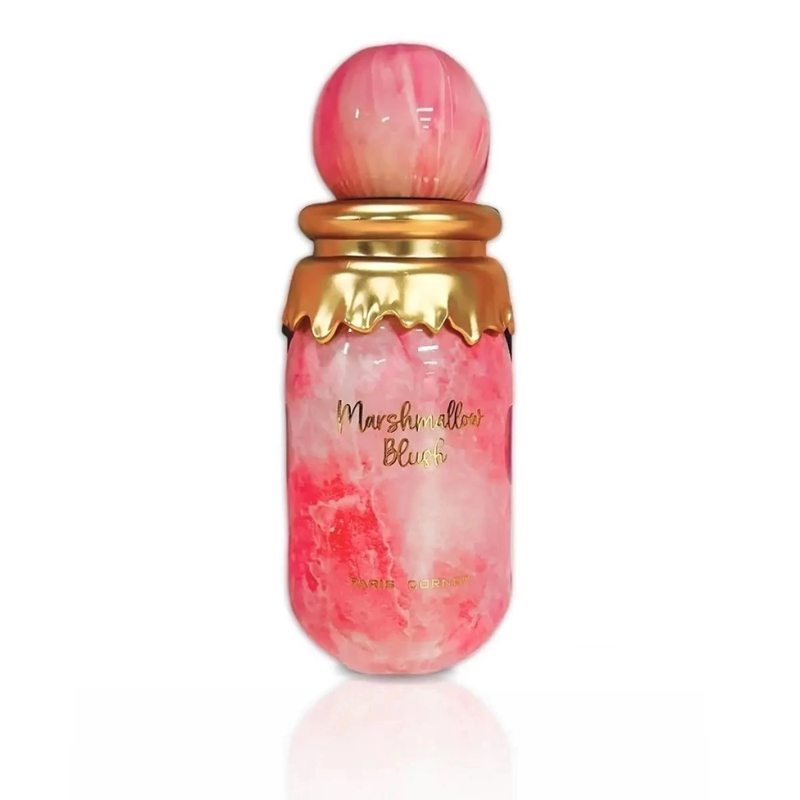 Frasco do perfume Marshmallow Blush Paris Corner 100ml EDP, família doce/gourmand e floral.