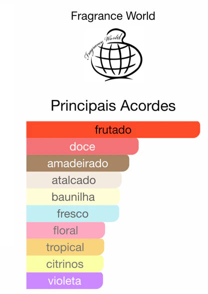 Perfume Árabe Elysia Lychee Fizz Fragrance World 100ml EDP