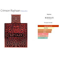 Perfume Árabe Crimson Rayhaan 100ml EDP Masculino
