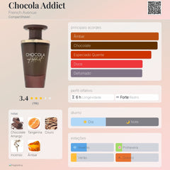 Perfume Árabe Chocola Addict French Avenue 100ml EDP