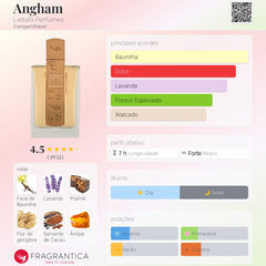 Perfume Árabe Angham Lattafa 100ml EDP Feminino Floral