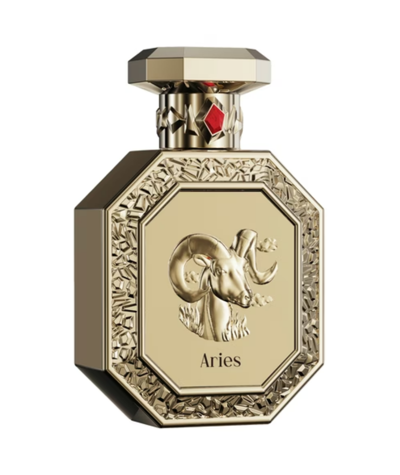 Frasco do perfume Genesis Aries French avenue Eau De Parfum 90ml Unisex, família amadeirado e âmbar.
