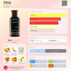 Perfume Árabe King Bharara 100ml EDP Amadeirado Masculino