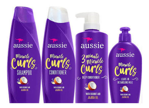 Frasco do perfume Aussie Miracle Curls Cacheados ( 4 Itens ), família amadeirado e âmbar.