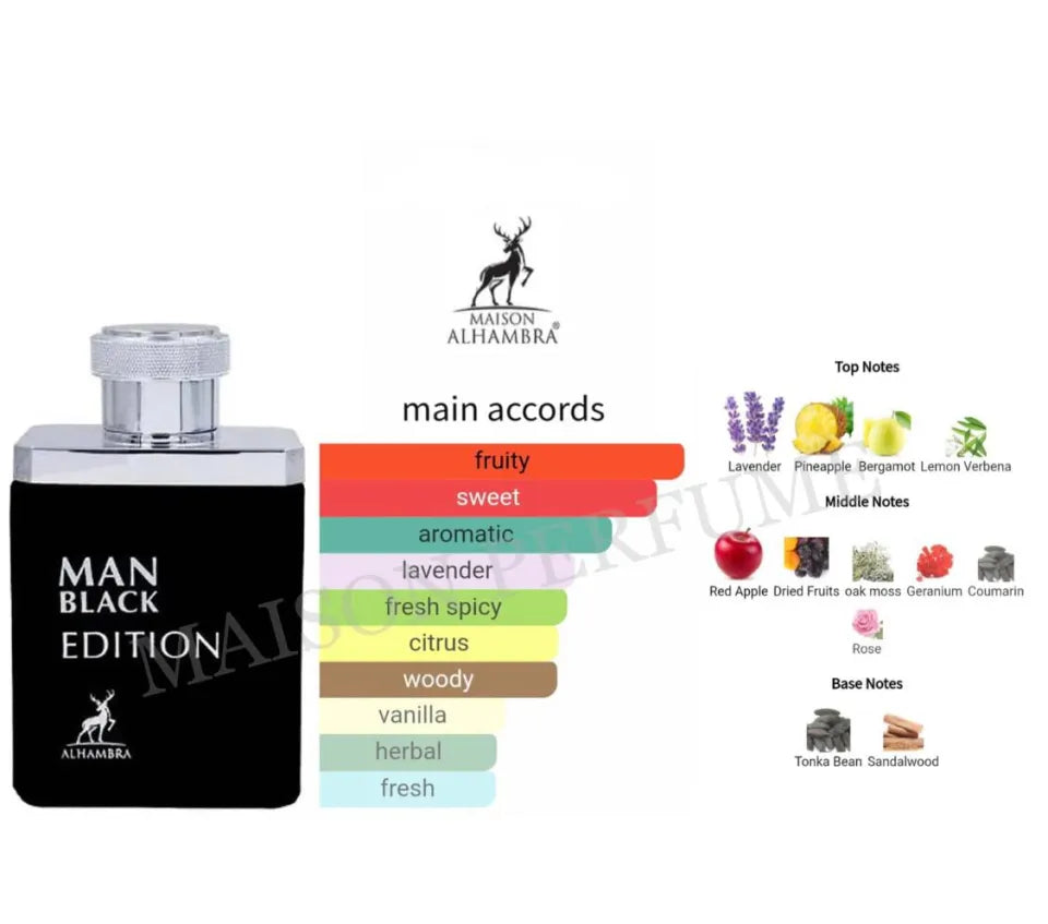 Man Black Edition Maison Al Hambra EDP 100ml