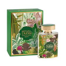 Frasco do perfume Al Haramain Green Dubai Extrait De Parfum 100ml, família amadeirado e âmbar.