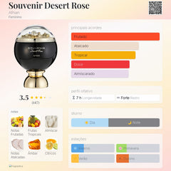 Souvenir Desert Rose Afnan Eau De Parfum 100ml Feminino