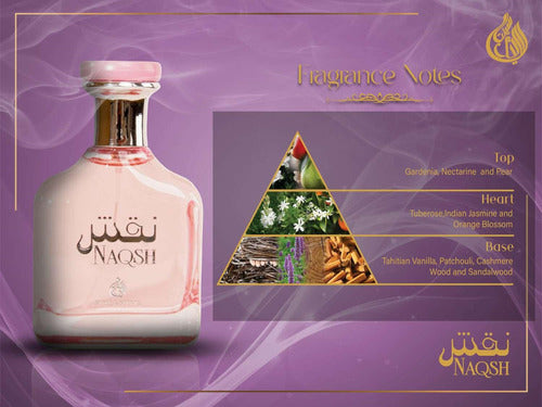Perfume Árabe Naqsh Style & Scents 100ml EDP Feminino Floral