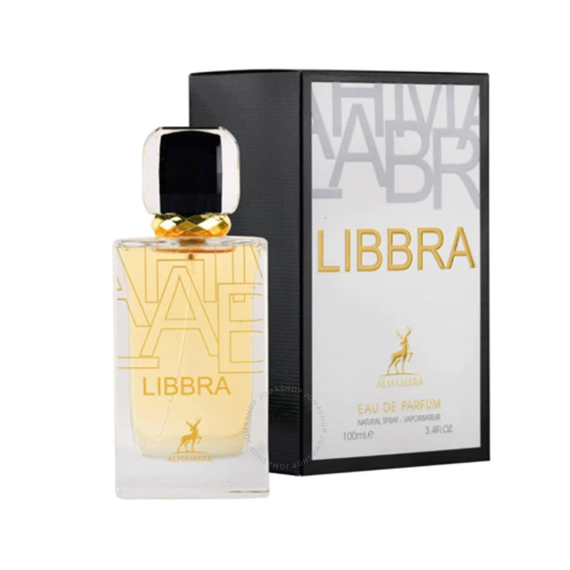Frasco do perfume Maison Al Hambra Leonie EDP 100ml feminino, família floral e doce/gourmand.