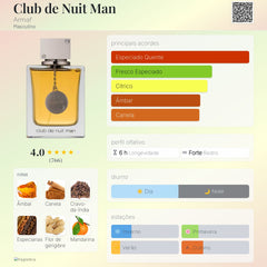 Perfume Árabe Club De Nuit Man Armaf 105ml EDT Masculino