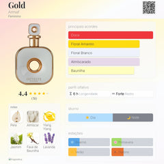 Infinity Gold Armaf Eau De Parfum 100ml Feminino