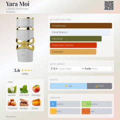 Yara Moi Lattafa Eau De Parfum 100ml Feminino