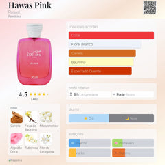 Hawas Pink Rasasi Eau De Parfum 100ml Feminino