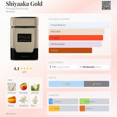 Perfume Árabe Shiyaaka Gold Khadlaj 100ml EDP Feminino