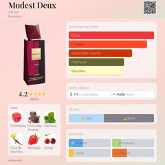 Perfume Afnan Modest Deux Feminino Edp 100ml