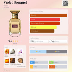 Violet Bouquet Afnan Eau De Parfum 80ml Feminino