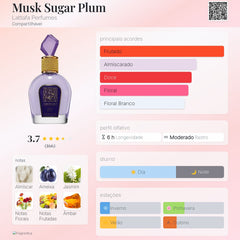 Perfume Lattafa Musk Sugar Plum Eau De Parfum 100ml
