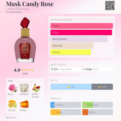 Musk Candy Rose Lattafa EDP 100ml Thameen Collection)