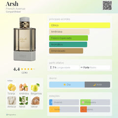 Perfume Árabe Arsh Extrait French Avenue 100ml EDP