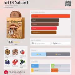 Perfume Árabe Art of Nature I Lattafa 100ml EDP Unissex