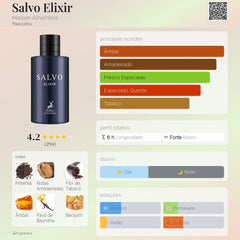 Salvo Elixir Maison Al Hambra Eau De Parfum 100ml Masc