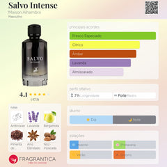 Salvo Intense Maison Al Hambra Eau De Parfum 100ml Masc