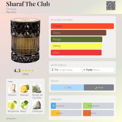 Sharaf The Club Zimaya Eau De Parfum 100ml masculino