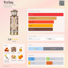 Teriaq Lattafa Eau De Parfum 100ml feminino