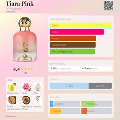 Tiara Pink Al Wataniah Eau De Parfum 100ml Feminino