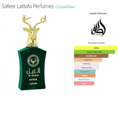 Perfume Árabe Al Noble Safeer Lattafa 100ml EDP Unissex