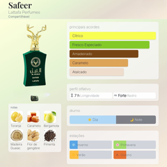 Perfume Árabe Al Noble Safeer Lattafa 100ml EDP Unissex